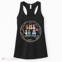 School Nurse God Says Bible Verse Christian Back To School Women's Tank Top thumb 0