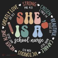 School Nurse God Says Bible Verse Christian Back To School Golf Towel thumb 3