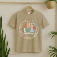 School Nurse God Says Bible Verse Christian Back To School T-Shirt thumb 2