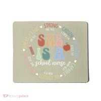 School Nurse God Says Bible Verse Christian Back To School Mousepad thumb 0