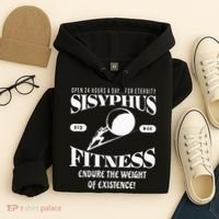 Sisyphus Ness Greek Mythology Workout S Hoodie thumb 4