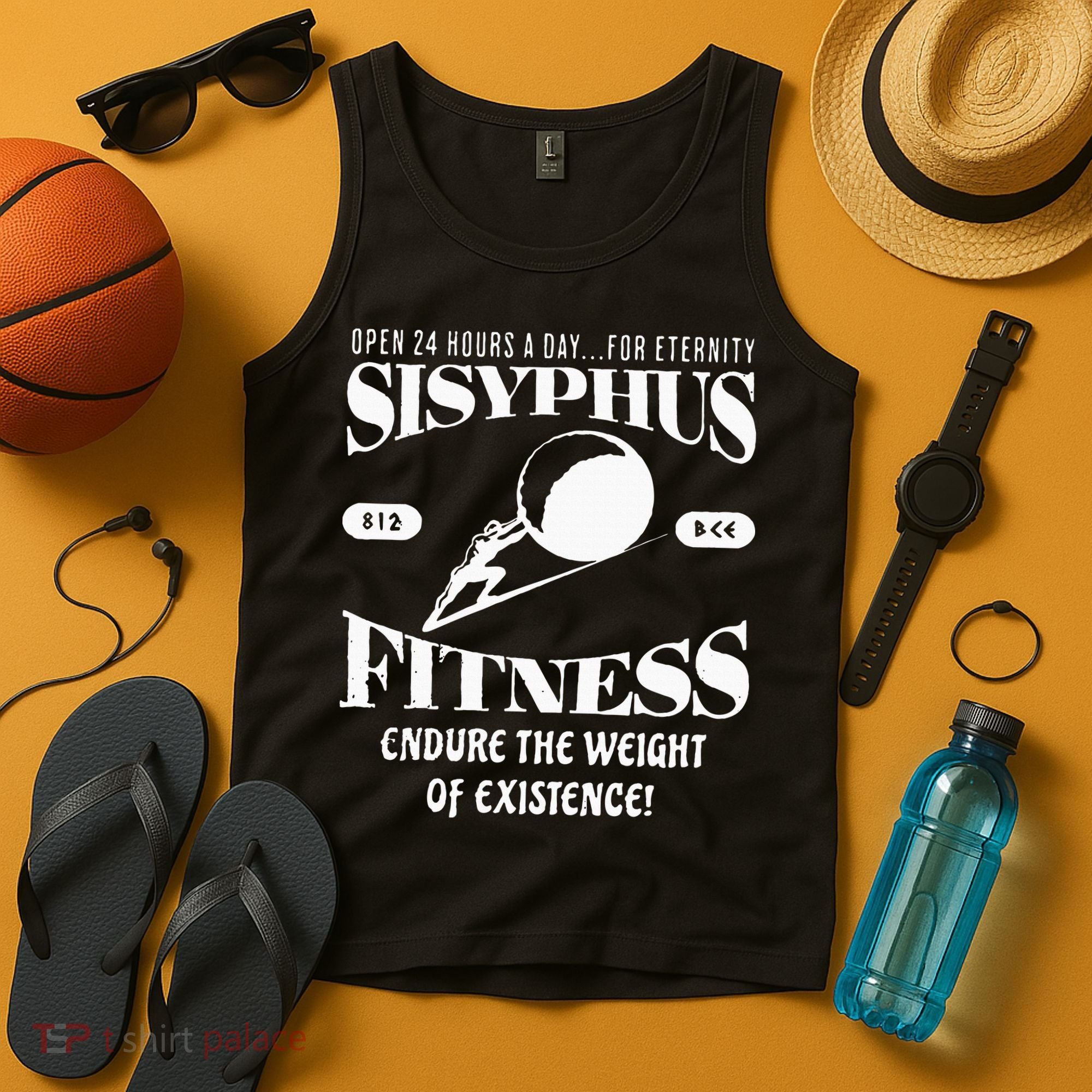 Sisyphus Ness Greek Mythology Workout S Tank Top