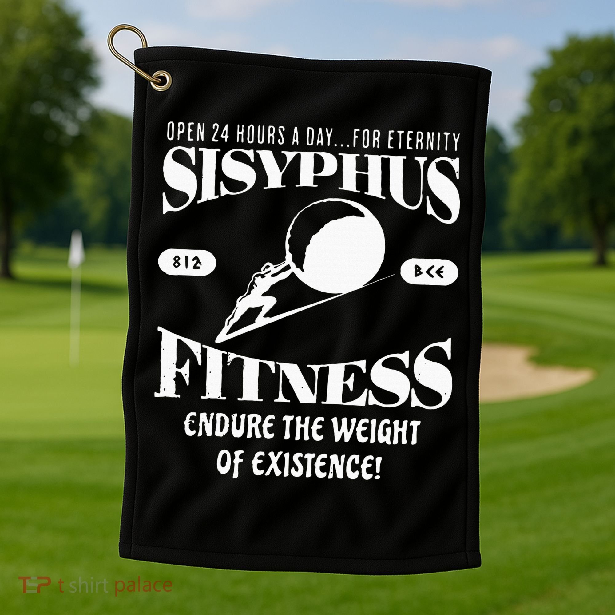 Sisyphus Ness Greek Mythology Workout S Golf Towel