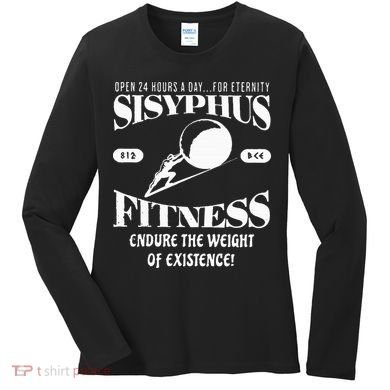 Sisyphus Ness Greek Mythology Workout S Women's Long Sleeve Shirt
