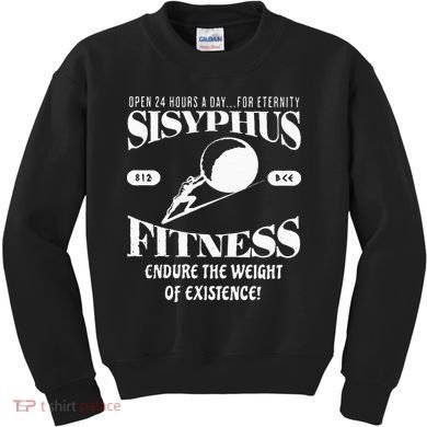 Sisyphus Ness Greek Mythology Workout S Kids Sweatshirt