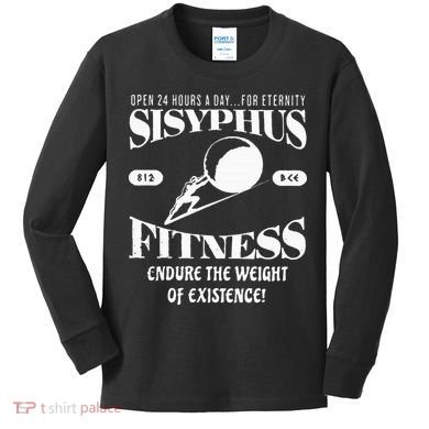 Sisyphus Ness Greek Mythology Workout S Kids Long Sleeve Shirt