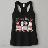 Retro Silent Night ICU Nurse Christmas Intensive Care Unit 1 Women's Tank Top thumb 3