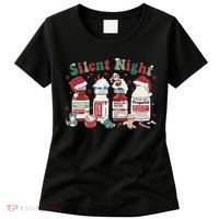 Retro Silent Night ICU Nurse Christmas Intensive Care Unit 1 Women's T-Shirt thumb 0