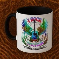 Spectrum Neurodiversity I ROCK THE SPECTRUM Autism Coffee Mug thumb 2