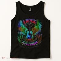 Spectrum Neurodiversity I ROCK THE SPECTRUM Autism Tank Top thumb 2