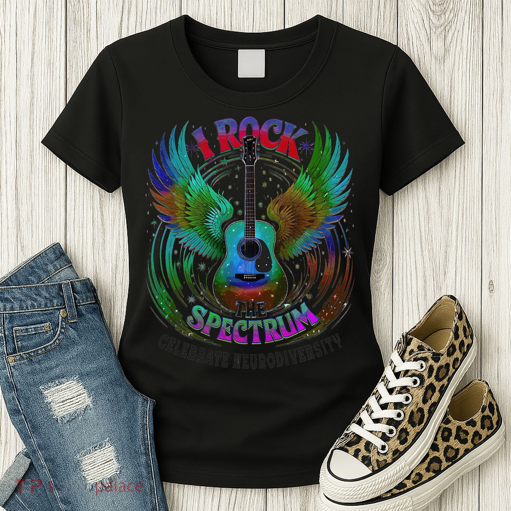 Spectrum Neurodiversity I ROCK THE SPECTRUM Autism Women's T-Shirt