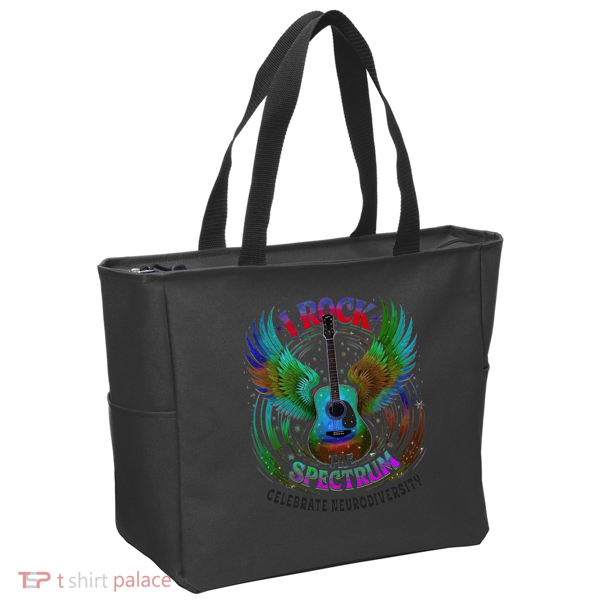 Spectrum Neurodiversity I ROCK THE SPECTRUM Autism Tote Bag