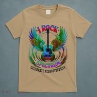 Spectrum Neurodiversity I ROCK THE SPECTRUM Autism T-Shirt thumb 5