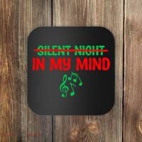Silent Night In My Mind - Music Christmas Graphic  Coaster thumb 0