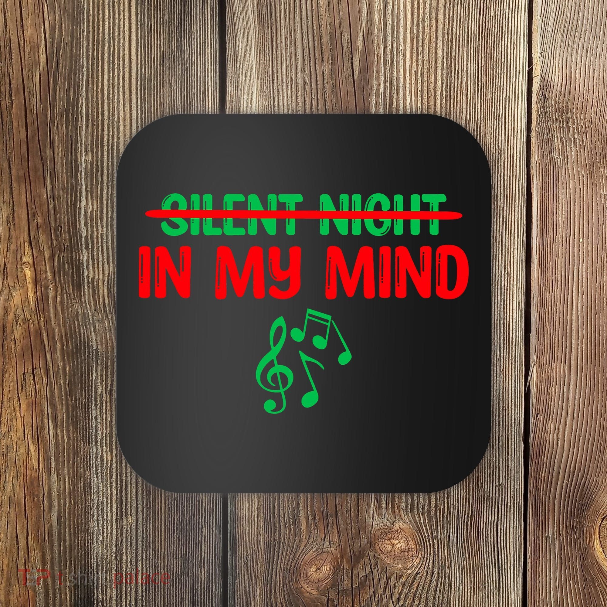 Silent Night In My Mind - Music Christmas Graphic  Coaster
