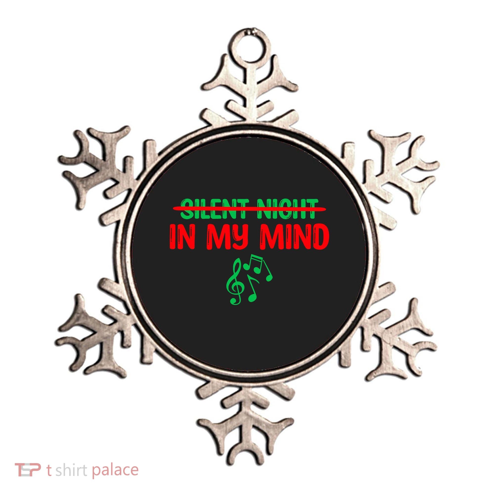 Silent Night In My Mind - Music Christmas Graphic  Ornament