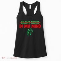Silent Night In My Mind - Music Christmas Graphic  Women's Tank Top thumb 0