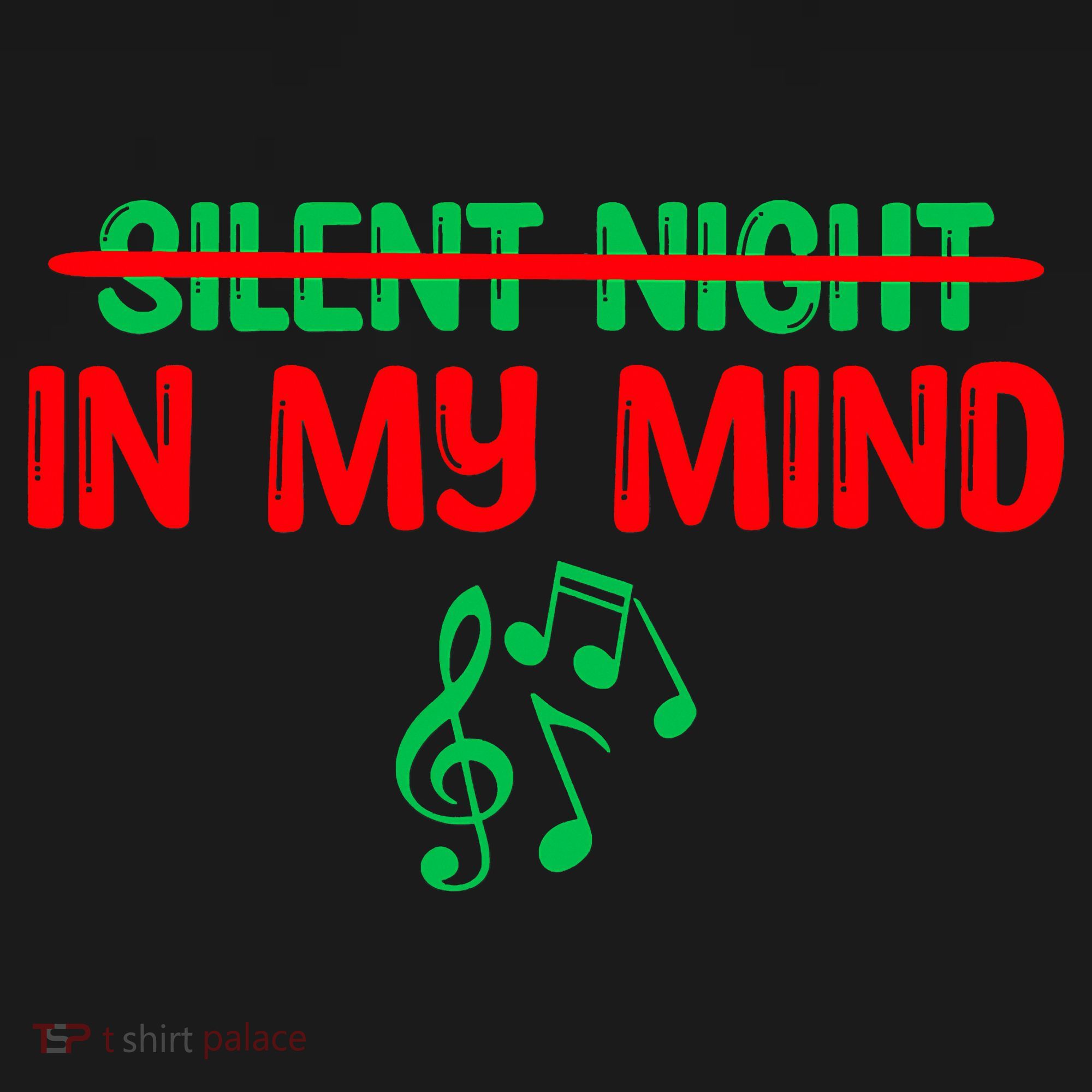 Silent Night In My Mind - Music Christmas Graphic  Women's Tank Top