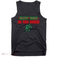 Silent Night In My Mind - Music Christmas Graphic  Tank Top thumb 0