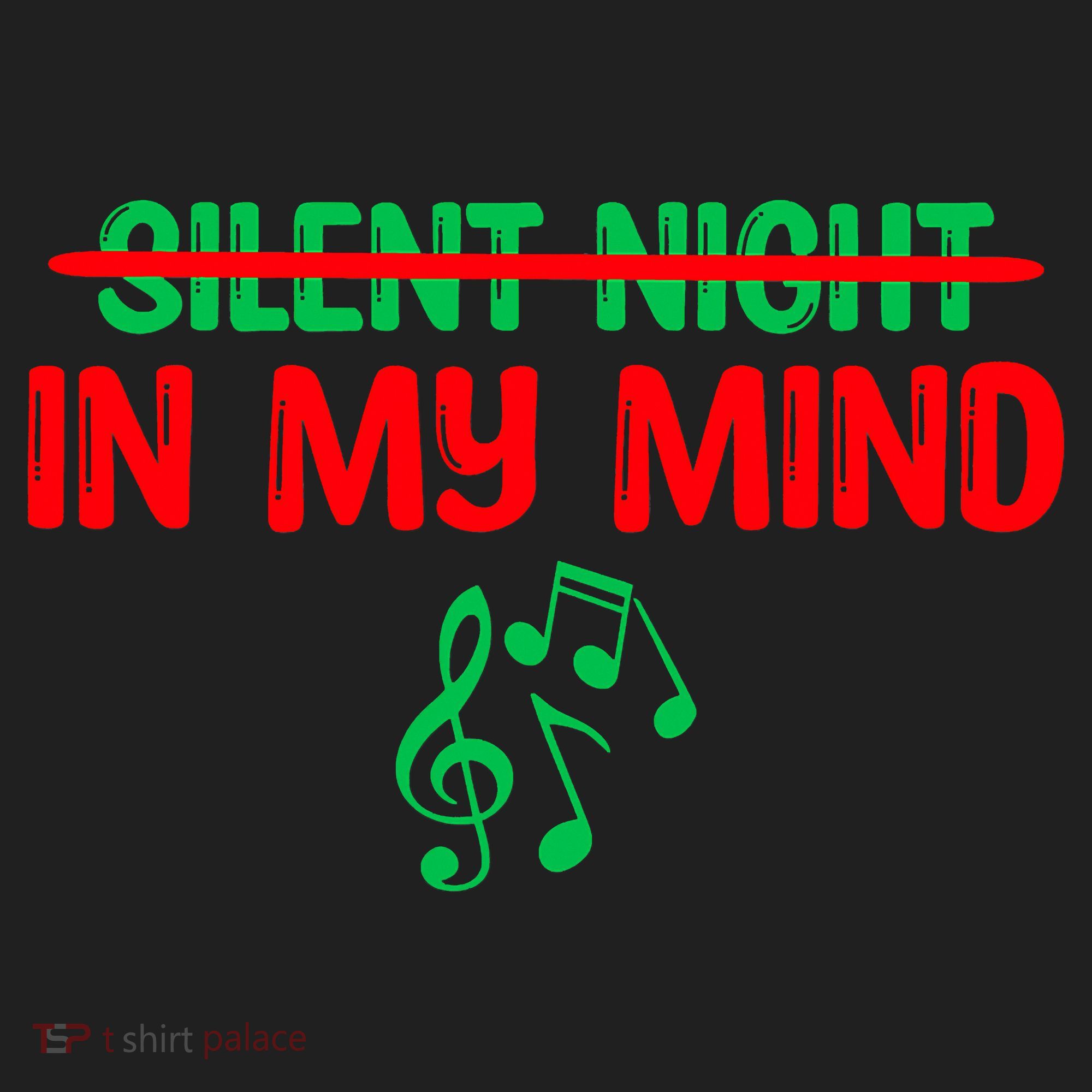 Silent Night In My Mind - Music Christmas Graphic  Golf Towel