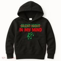 Silent Night In My Mind - Music Christmas Graphic  Kids Hoodie thumb 0