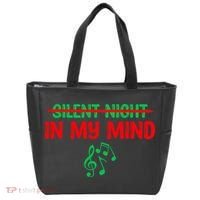 Silent Night In My Mind - Music Christmas Graphic  Tote Bag thumb 0