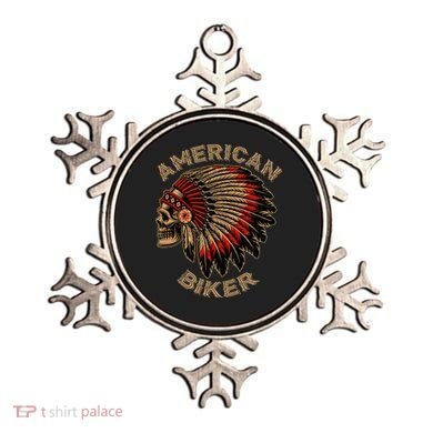 Skull Native Indian Vintage American Motorcycle Ornament