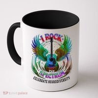 Spectrum Neurodiversity I ROCK THE SPECTRUM Autism Mom Coffee Mug thumb 0