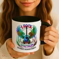 Spectrum Neurodiversity I ROCK THE SPECTRUM Autism Mom Coffee Mug thumb 3