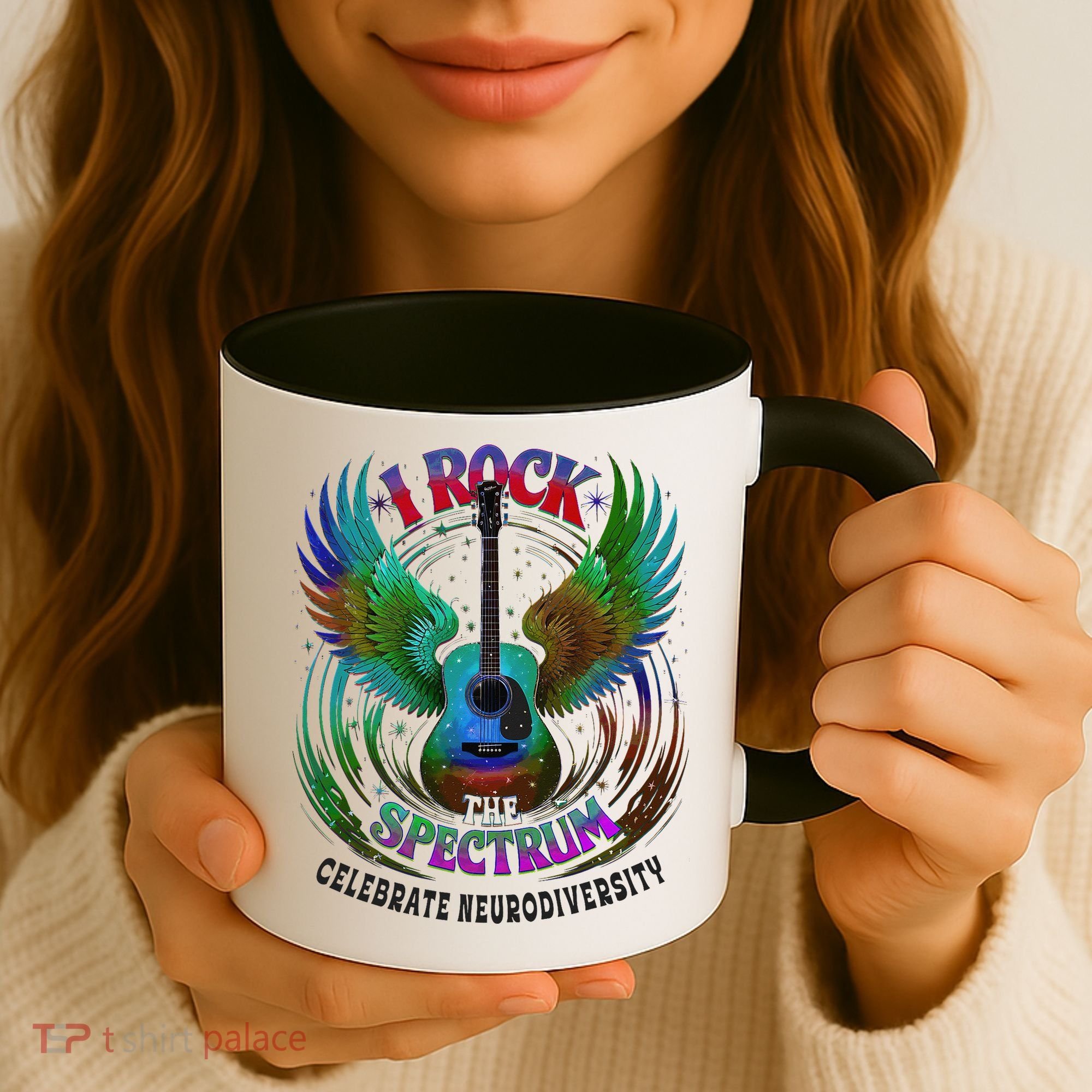 Spectrum Neurodiversity I ROCK THE SPECTRUM Autism Mom Coffee Mug