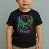 Spectrum Neurodiversity I ROCK THE SPECTRUM Autism Mom Toddler T-Shirt thumb 2