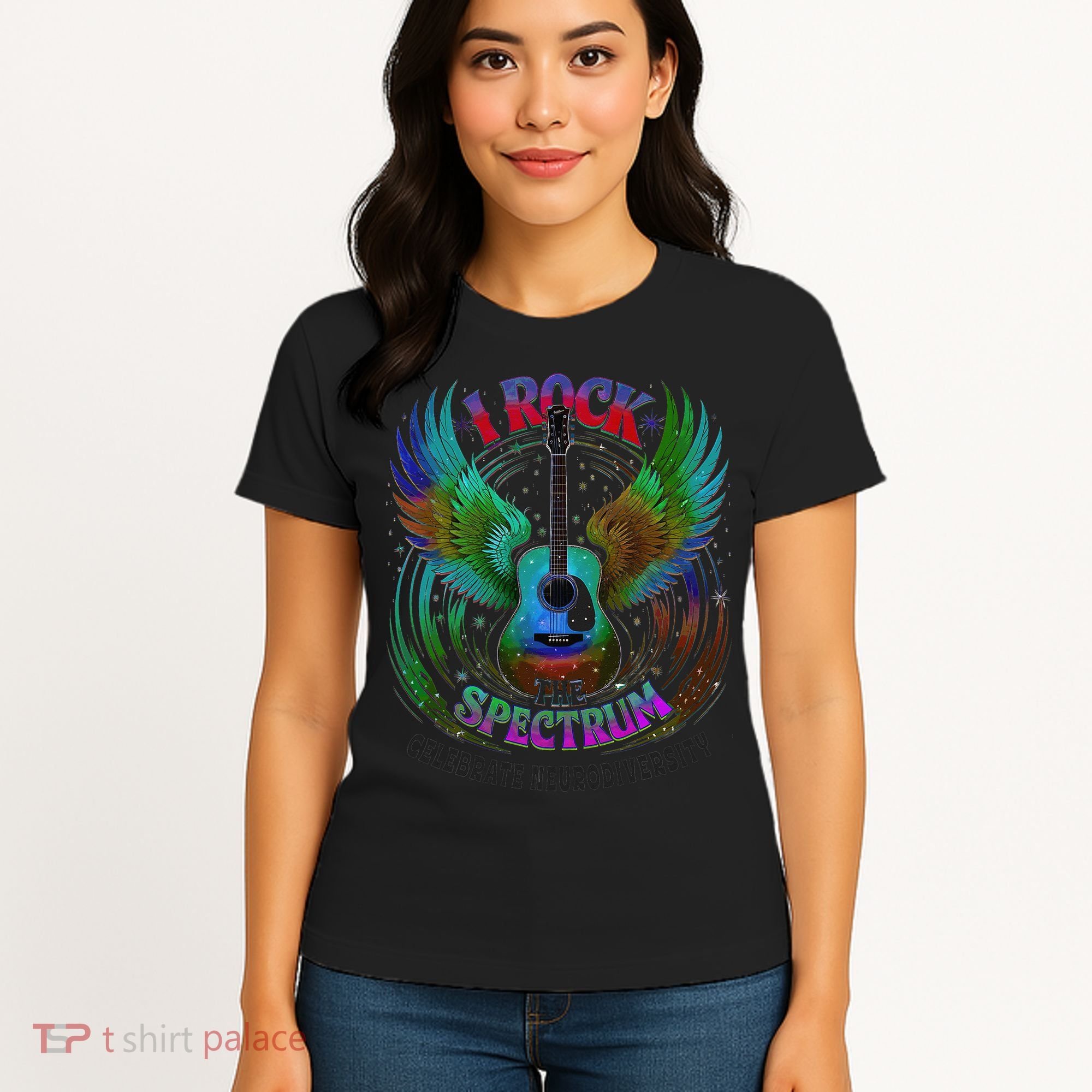 Spectrum Neurodiversity I ROCK THE SPECTRUM Autism Mom Women's T-Shirt