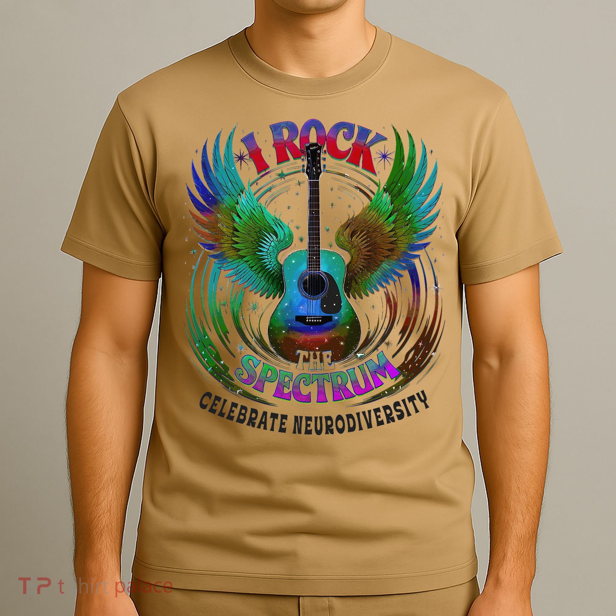 Spectrum Neurodiversity I ROCK THE SPECTRUM Autism Mom T-Shirt