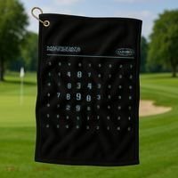 Scary Numbers Lumon Macrodata Refinement Golf Towel thumb 1