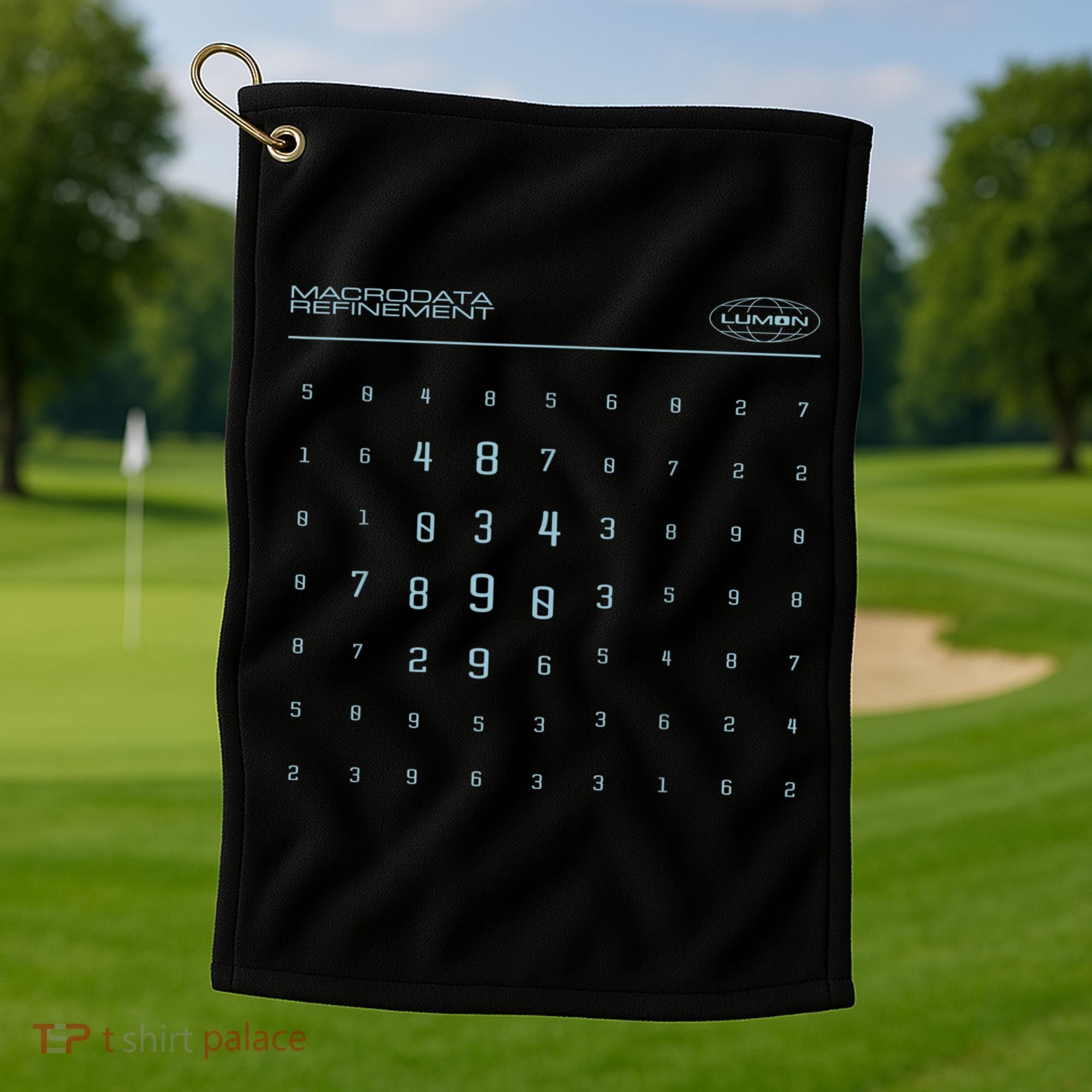 Scary Numbers Lumon Macrodata Refinement Golf Towel
