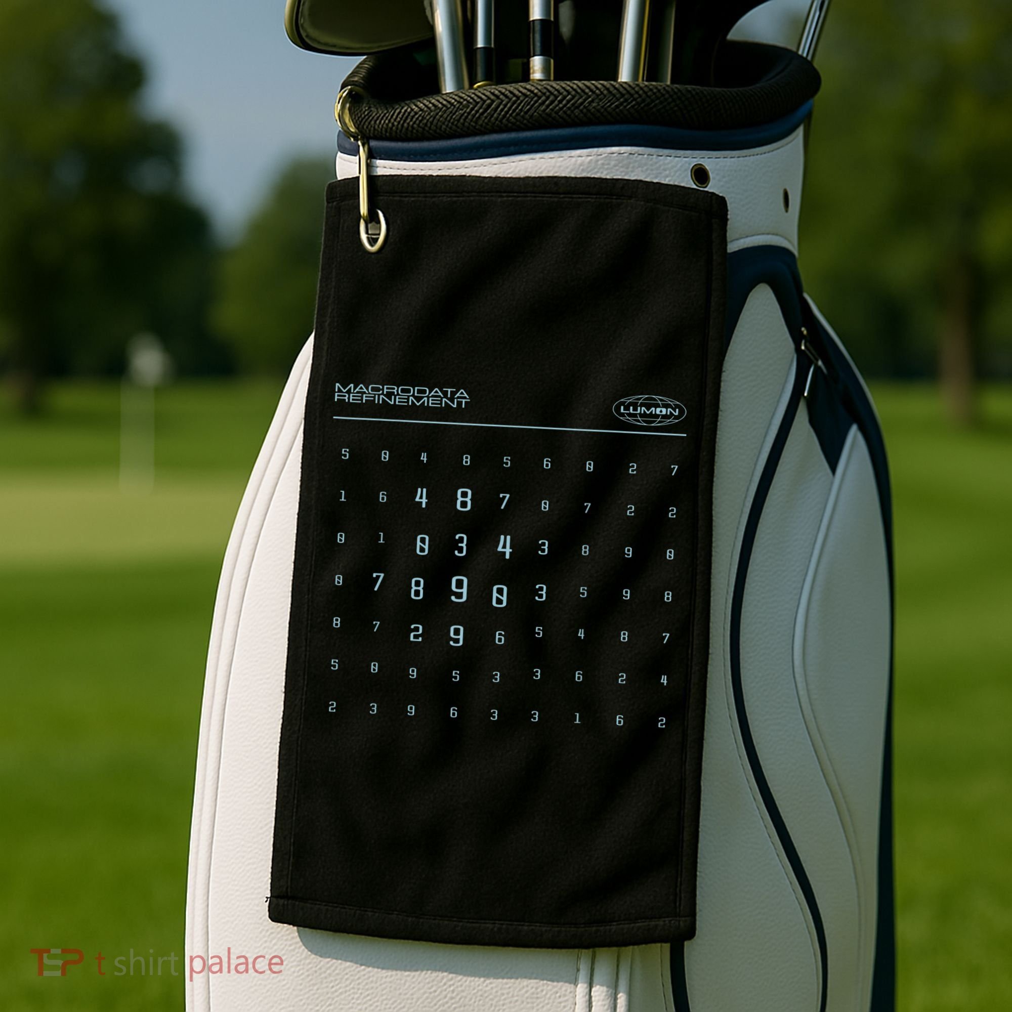 Scary Numbers Lumon Macrodata Refinement Golf Towel