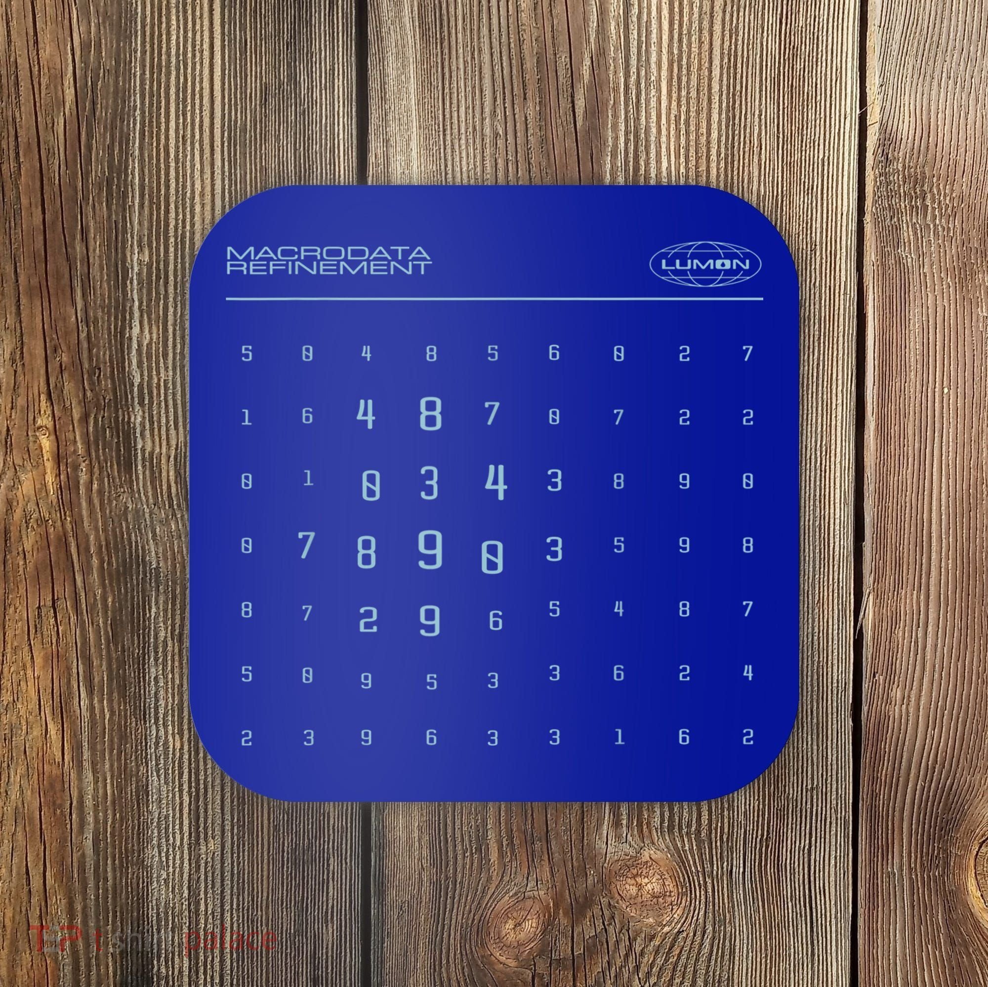 Scary Numbers Lumon Macrodata Refinement Coaster