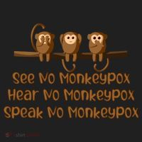 See NO Monkeypox, Hear NO Monkeypox, Speak NO Monkeypox Women's Sweatshirt thumb 2