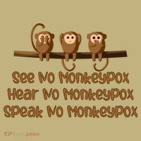 See NO Monkeypox, Hear NO Monkeypox, Speak NO Monkeypox Kids T-Shirt thumb 2