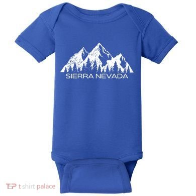 Sierra Nevada Mountains Cool Sierra Nevada Souvenir Gift Cool Gift Baby Bodysuit