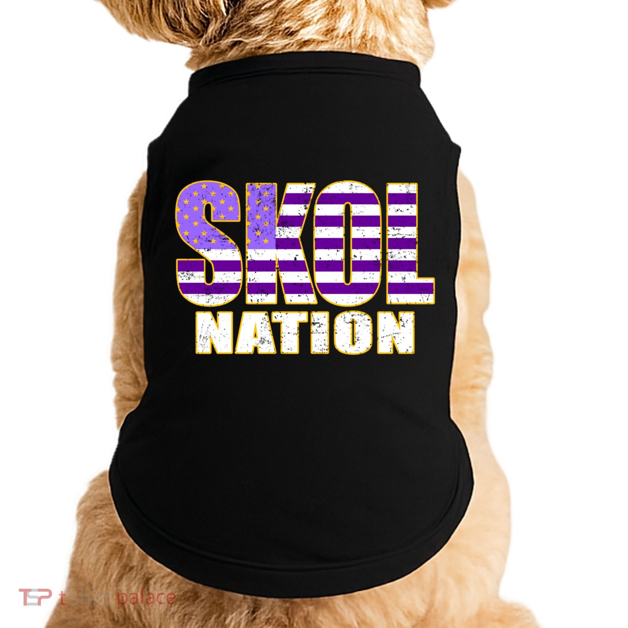 Skol Nation Meaningful Gift Meaningful Gift Purple White Gold Doggie Tank