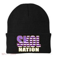 Skol Nation Meaningful Gift Meaningful Gift Purple White Gold Beanie thumb 0