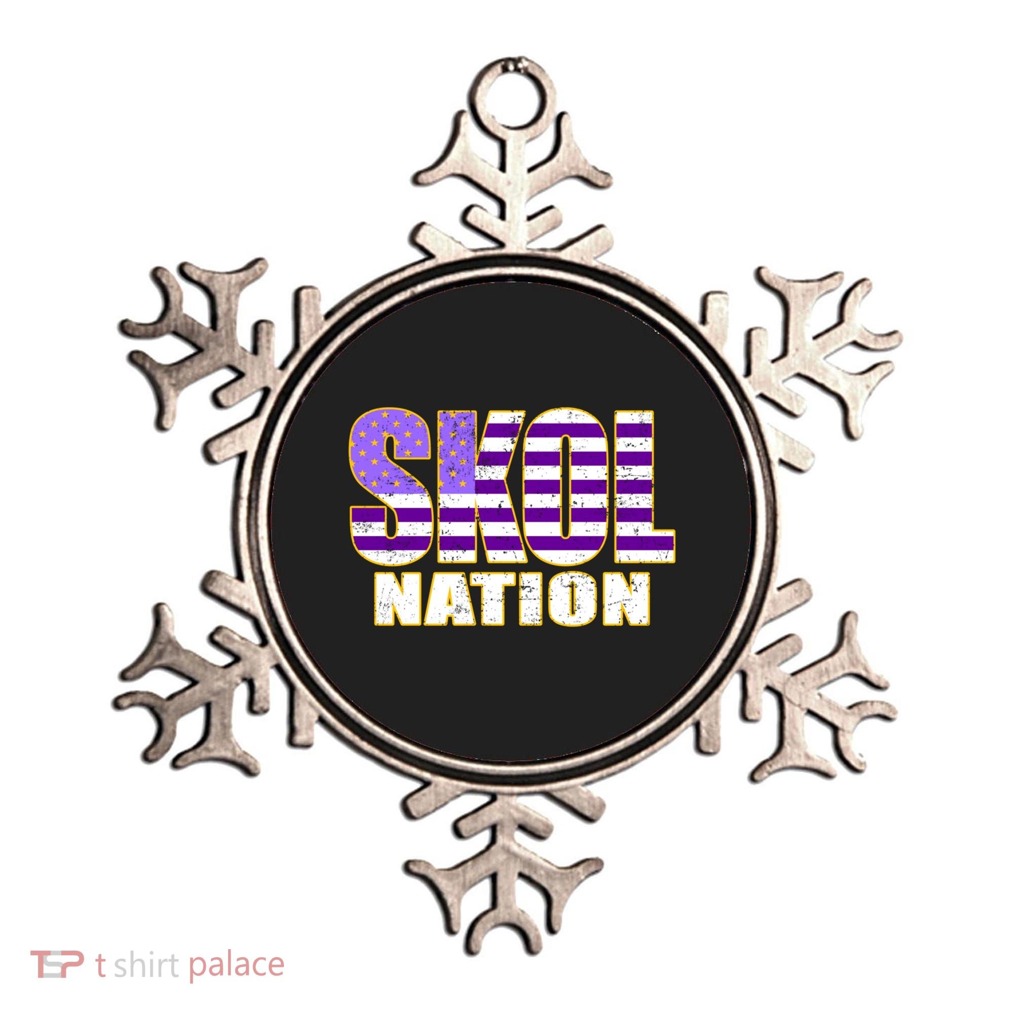 Skol Nation Meaningful Gift Meaningful Gift Purple White Gold Ornament