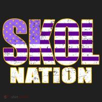Skol Nation Meaningful Gift Meaningful Gift Purple White Gold Hat thumb 2
