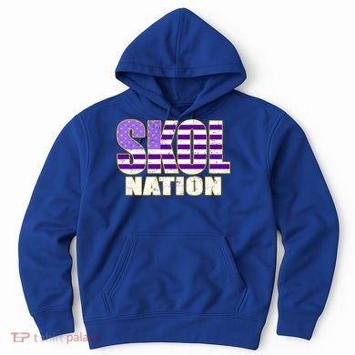 Skol Nation Meaningful Gift Meaningful Gift Purple White Gold Hoodie