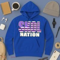 Skol Nation Meaningful Gift Meaningful Gift Purple White Gold Hoodie thumb 3