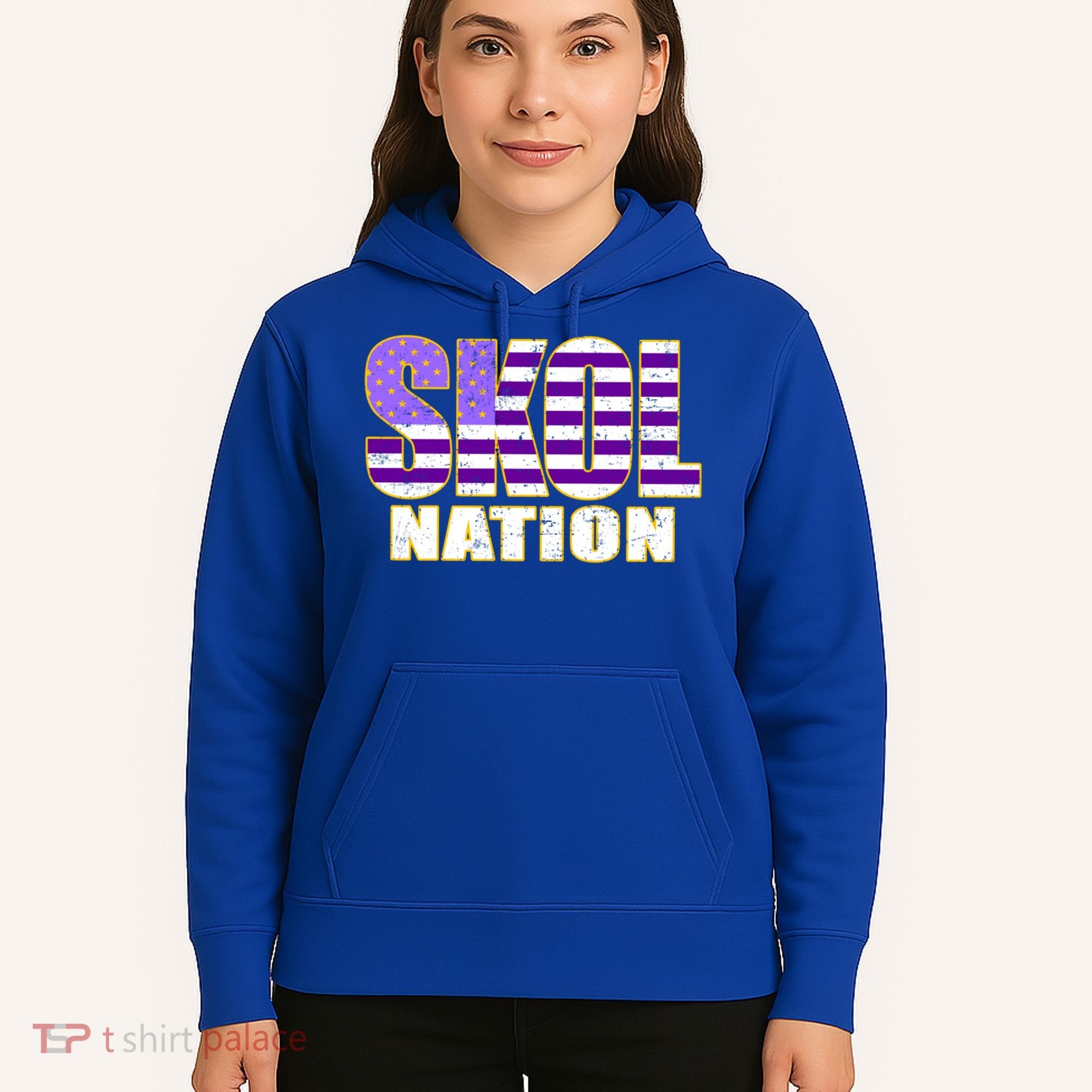 Skol Nation Meaningful Gift Meaningful Gift Purple White Gold Hoodie