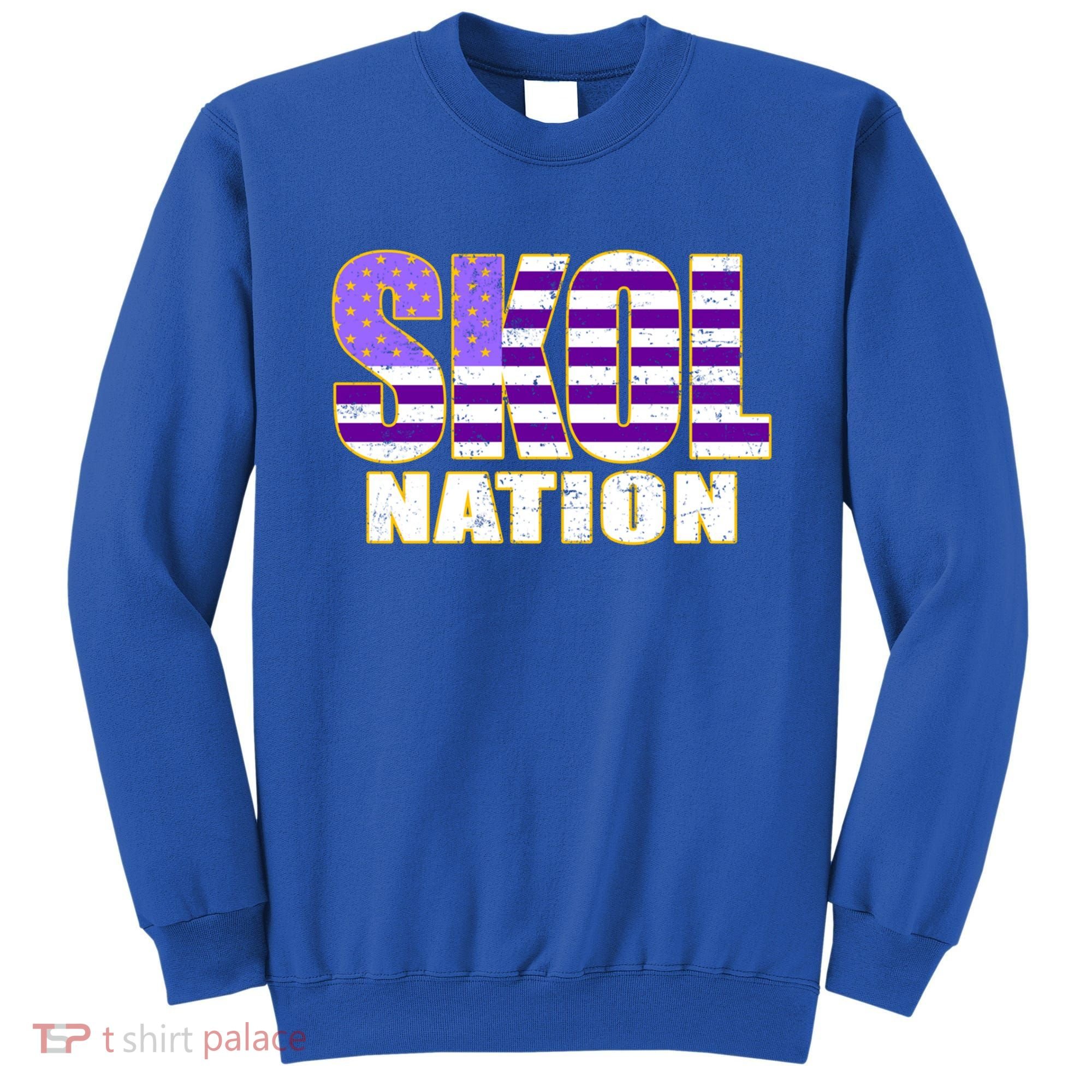 Skol Nation Meaningful Gift Meaningful Gift Purple White Gold Sweatshirt