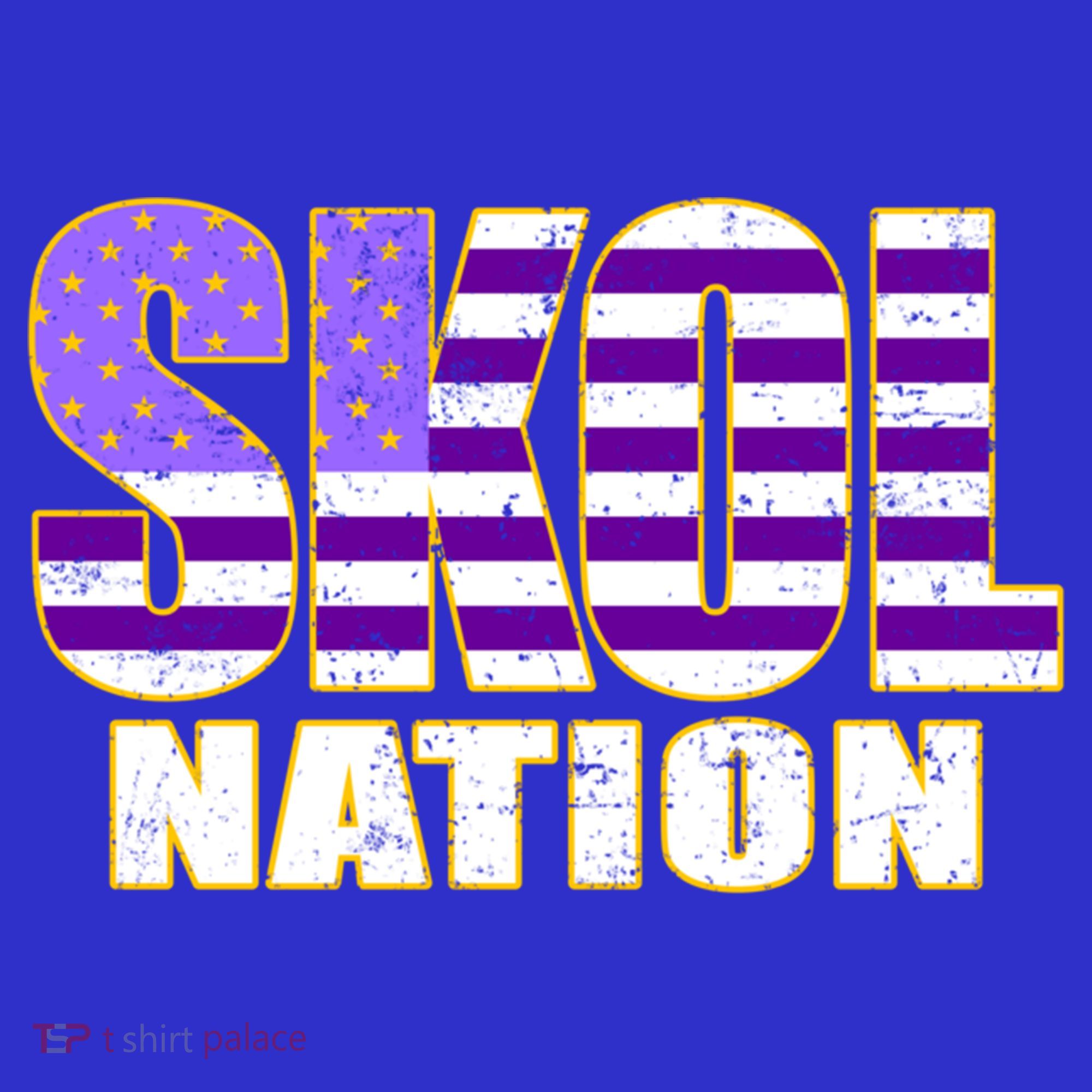 Skol Nation Meaningful Gift Meaningful Gift Purple White Gold T-Shirt
