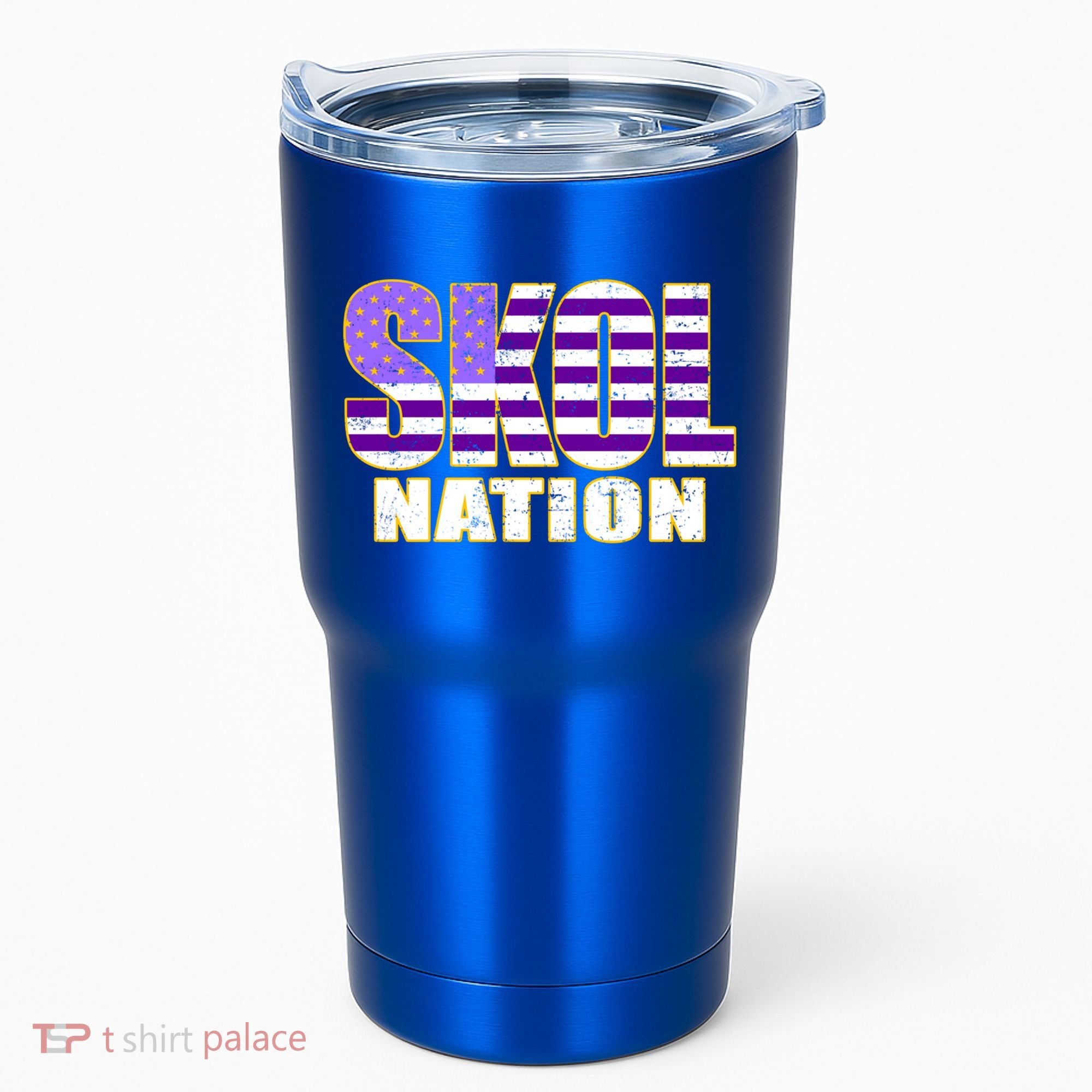 Skol Nation Meaningful Gift Meaningful Gift Purple White Gold Tumbler